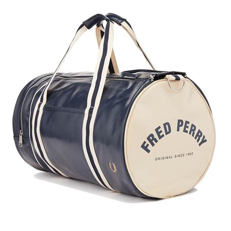 fake fred perry barrel bag|fred perry classic shoulder bag.